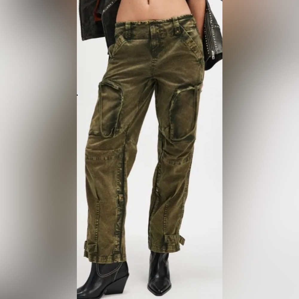 Free People Elevated Cardo Pants in Dusty Olive